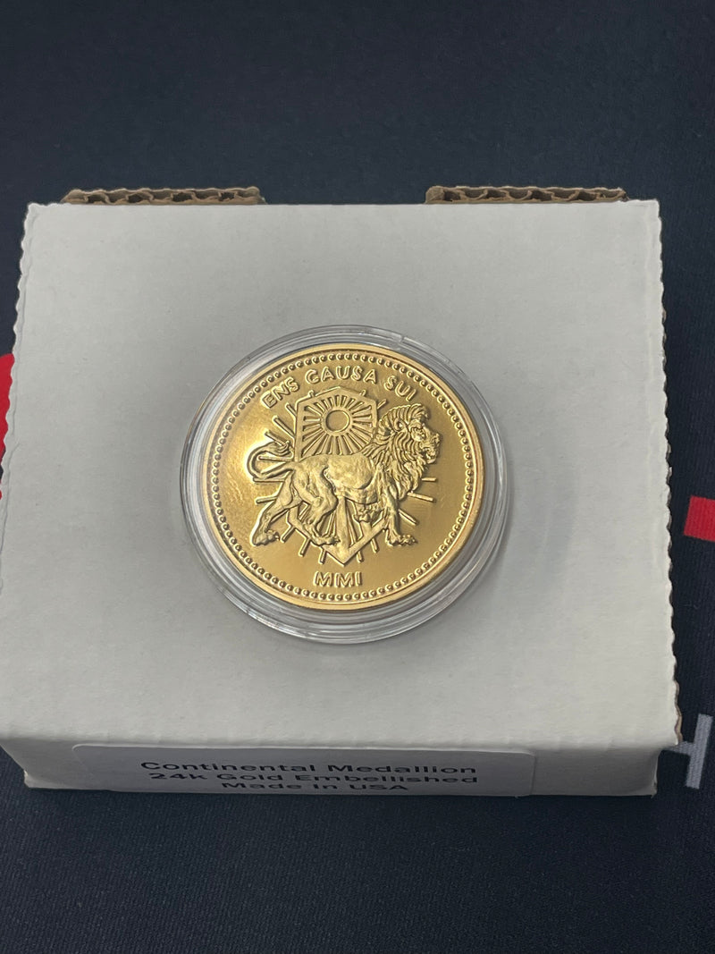 Marfione Continental Coin w/ 24k Gold Plating 502-MCK