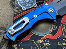 Medford Knife Praetorian T Flamed & Blue with S35 Tanto 104-024