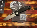 Demko Knives MG AD20 Black G10 20CV w/ Cut Out