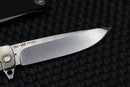 Medford M-48 Black Aluminum Handle & S35VN Tumbled Blade