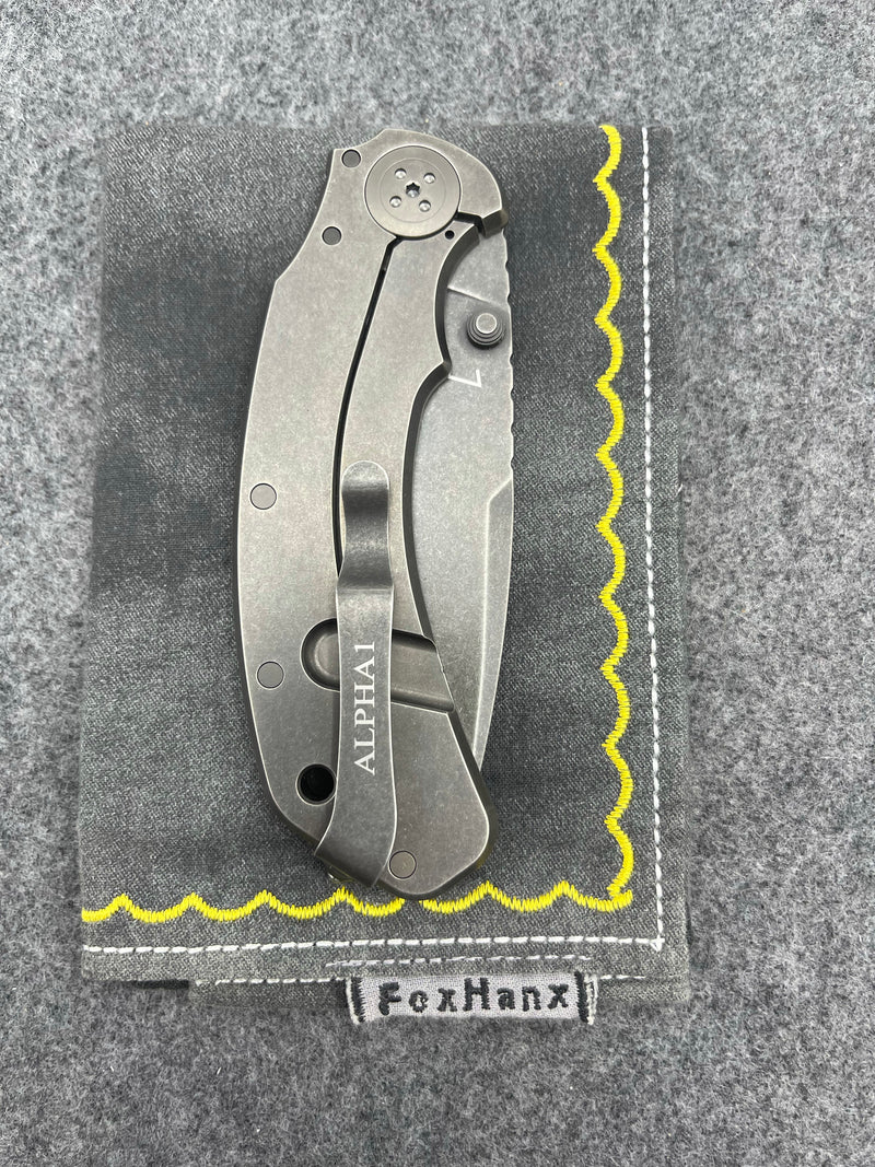 Bastinelli Knives & Fred Mastro Alpha 1 Black Milled G10 Handle Folder