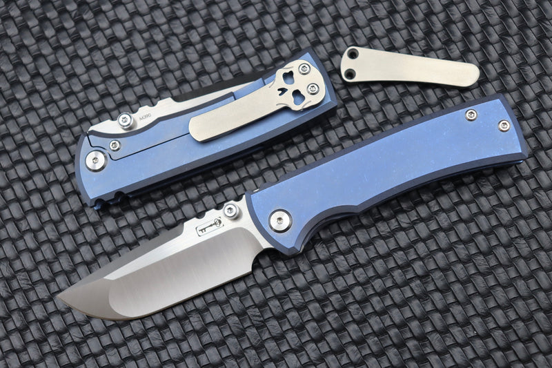 Chaves Ultramar Redencion Street Drop Point Blue Exclusive with Orange Peel Clip