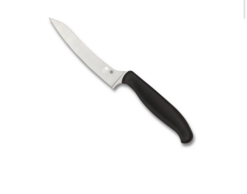 Spyderco Z-Cut Kitchen Knife w/ Black FRN & Pointed Tip CTS-BD1N K14PBK