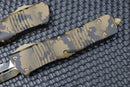 Microtech Combat Troodon Coyote Camo w/ Double Edge Full Serrated Camo  142-3CCS