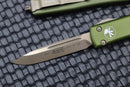 Microtech UTX-70 Single Edge Bronze Apocalyptic & OD Green 148-13APOD