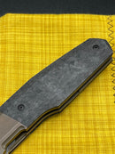 Custom Knife Factory FIF20 Bronze Bolster with Carbon Fiber