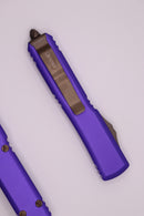 Microtech Ultratech Bayonet Grind Bronze Apocalyptic Standard & Purple 120-13APPU