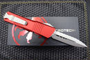 Microtech Combat Troodon D/E Stonewash Full Serrated & Red 142-12RD