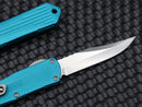 Heretic Knives Manticore S Stonewash Bowie & Turquoise H022B-2A-TQ