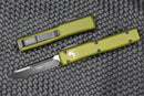 Microtech Ultratech OD Green & Black Single Edge 121-1OD