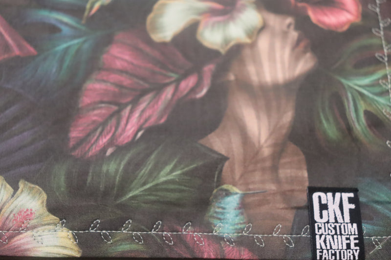 CKF Super EDC Hank Cotton + Micro suede: Her Flower Oasis