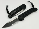 Microtech L.U.D.T Black Tactical Partial Serrated 135-2T
