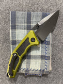 Heretic Knives Medusa Manual Green Handles DLC CPM-S35VN H009-4A-GRN
