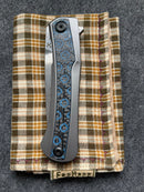 Kansept Knives Kratos Blue Rose Carbon Fiber Inlaid K1024A4