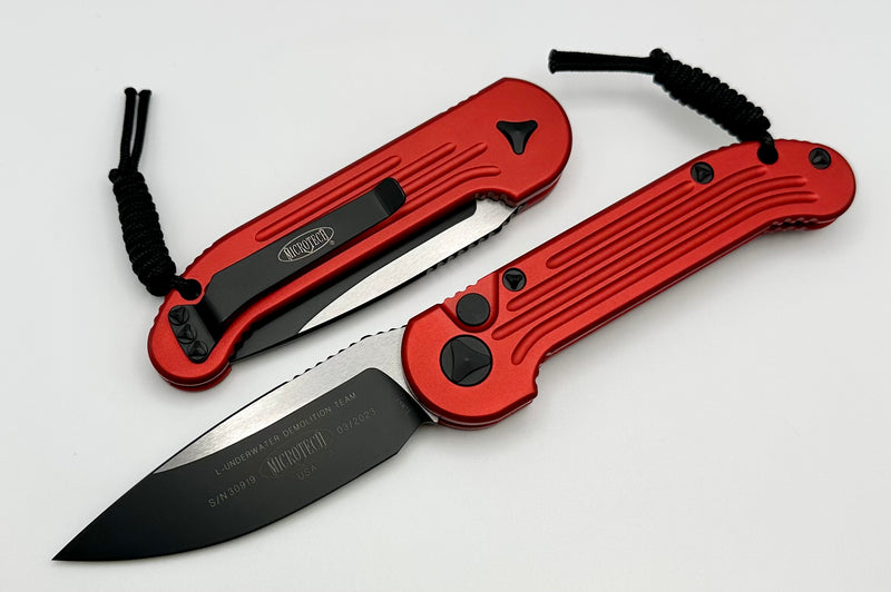 Microtech LUDT Black Standard & Red 135-1RD