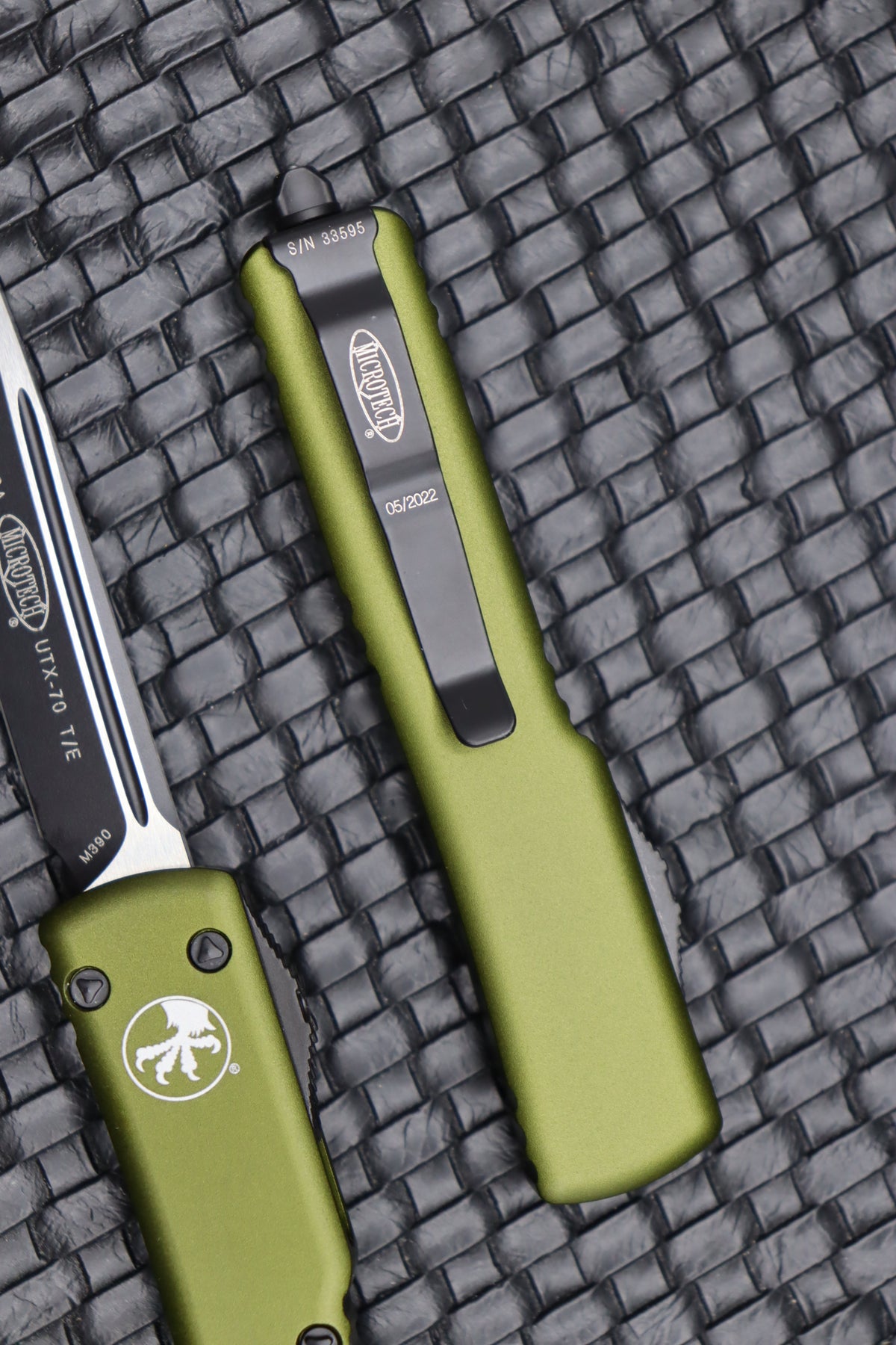 Microtech UTX-70 Tanto Black Standard & OD Green 149-1OD