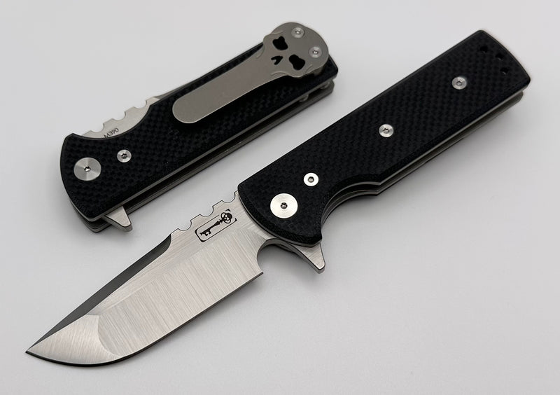 Chaves Knives T.A.K Ambidextrous Knife TAK Drop Point Black G10