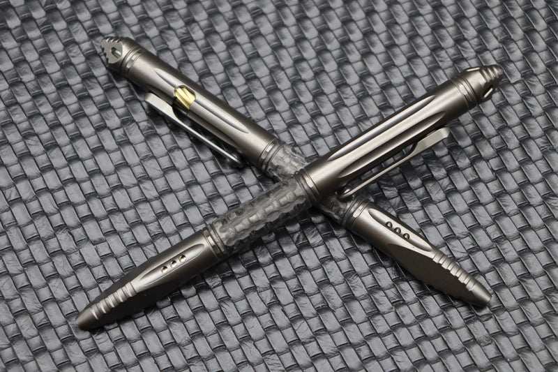 Microtech Kyroh Pen Shot Peened Full Size 403-TI-SPTRI