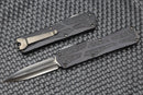 Heretic Knives Colossus DLC Double Edge & Black Handle w/ Fat Carbon Button