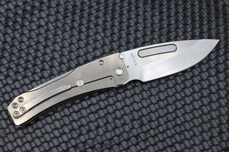 Medford Knife Slim Midi Tumbled Frame & Tumbled Drop Point MagnaCut