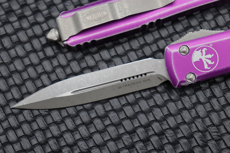 Microtech Ultratech Double Edge & Distressed Violet 122-10DVI