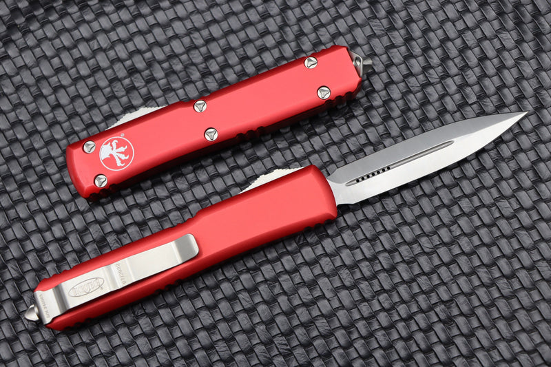 Microtech Ultratech Red & Double Edge Satin Standard 122-4RD