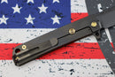 Medford M-48 Mustard Green Aluminum Handle w/ PVD Spring & Bronze Hardware w/ PVD Clip & PVD S35VN
