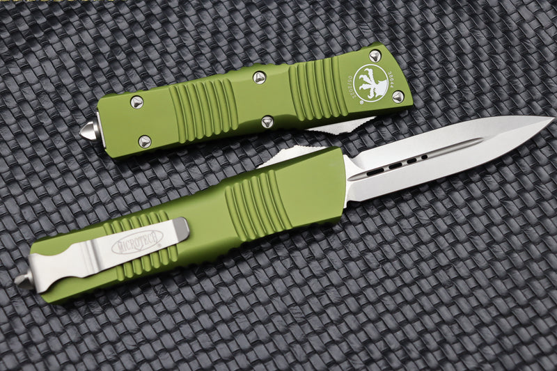 Microtech Combat Troodon OD Green w/ Double Edge Stonewash  142-10OD