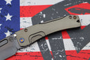Medford Knife Slim Midi PVD S35 Tanto & PVD Handles w/ Flamed Hardware & Brushed/Flamed Clip
