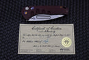 Medford Praetorian Swift Auto Red w/ Flamed Hardware/Clip & S35VN Tumbled Tanto