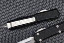 Microtech Makora Double Edge Stonewash Full Serrated & Black Signature Series 206-12S