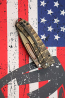 Medford Midi Marauder Vulcan S35 Tanto & Bead Blast/Brushed Silver Predator Sculpted Handles w/ PVD Hardware/Clip