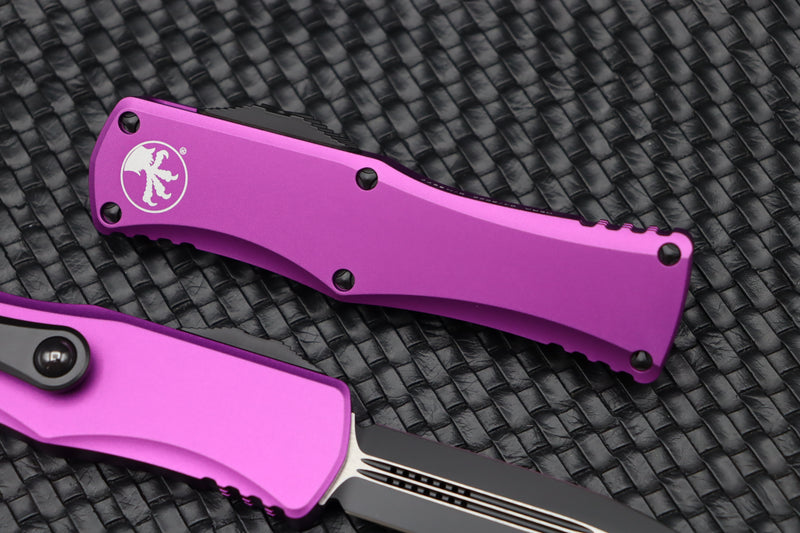 Microtech Hera Double Edge Black Standard & Violet 702-1VI