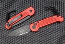Microtech LUDT Black Partial Serrated & Red 135-2RD