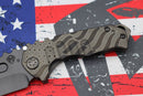 Medford Praetorian Genesis T S35 PVD Tanto Blade & PVD Ghost Flag Handles w/ PVD Hardware/Clip
