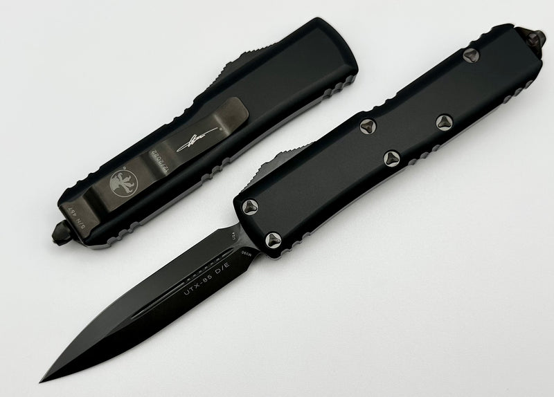 Microtech UTX-85 Double Edge Black DLC Tactical 232-1DLCTS