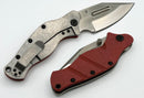 Sniper Bladeworks LPC Red G-10 Handles & Satin S35VN