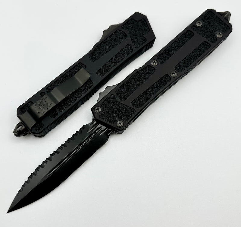 Microtech Scarab 2 D/E Full Serrated Shadow 280-3DLCTSH