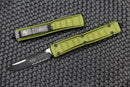Microtech Ultratech 2 Step Side Black Single Edge Partial Serrated & OD Green Signature Series 121II-2ODS