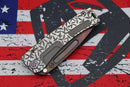 Medford Marauder H Bead Blast "Jasmine Fields" Sculpted Handles, Flamed Hardware/Clip & S35VN Vulcan Tanto