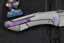 Jake Hoback Knives Summit Titanium w/ Purple Accents & M390 Stonewash