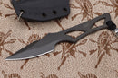 Spartan Blades Black Enyo Waist Band/Neck Knife w/ Black Kydex SB2BK