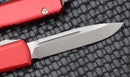 Microtech Ultratech Single Edge Stonewash Standard & Red 121-10RD