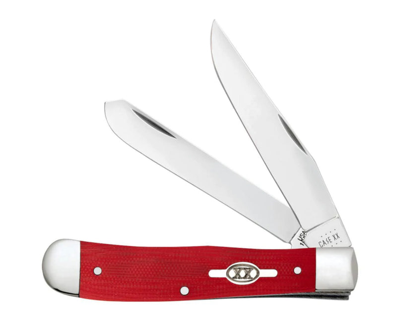 Case Smooth Red G-10 Trapper 45400