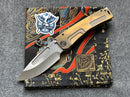 Medford Marauder H S35VN Drop Point Bronze & PVD