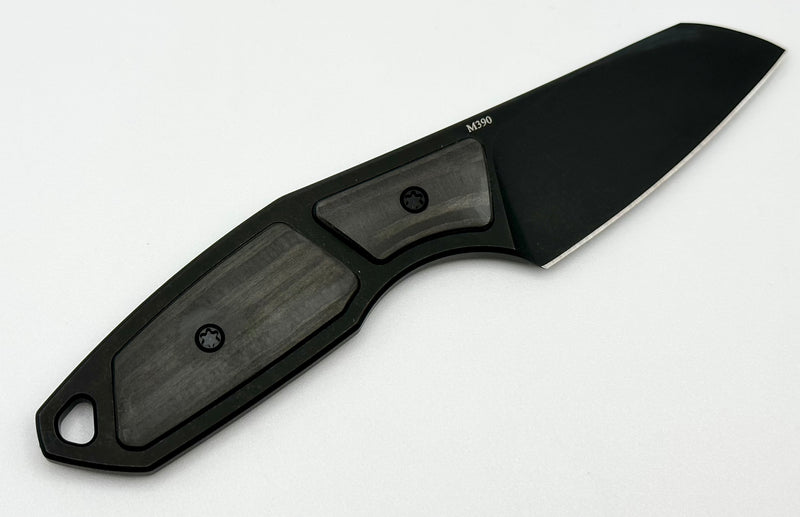 Suprlativ The Hella Black Carbon Fiber & PVD M390 Fixed Blade