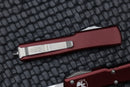 Microtech UTX-70 Single Edge Stonewash Standard & Merlot 148-10MR