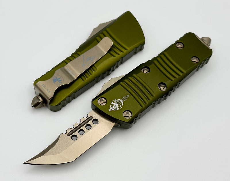 Microtech Mini Troodon Hellhound Bronze Standard & OD Green 819-13ODS