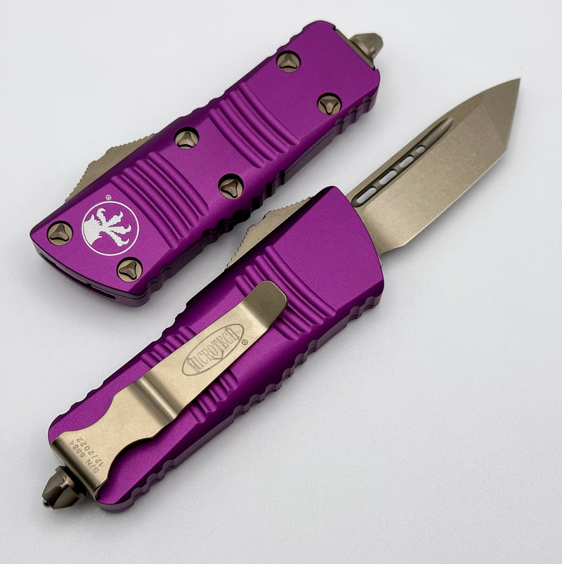 Microtech Troodon Mini Bronze Tanto & Violet 240-13VI