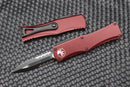 Microtech Hera Double Edge Black Partial Serrated & Merlot 702-2MR